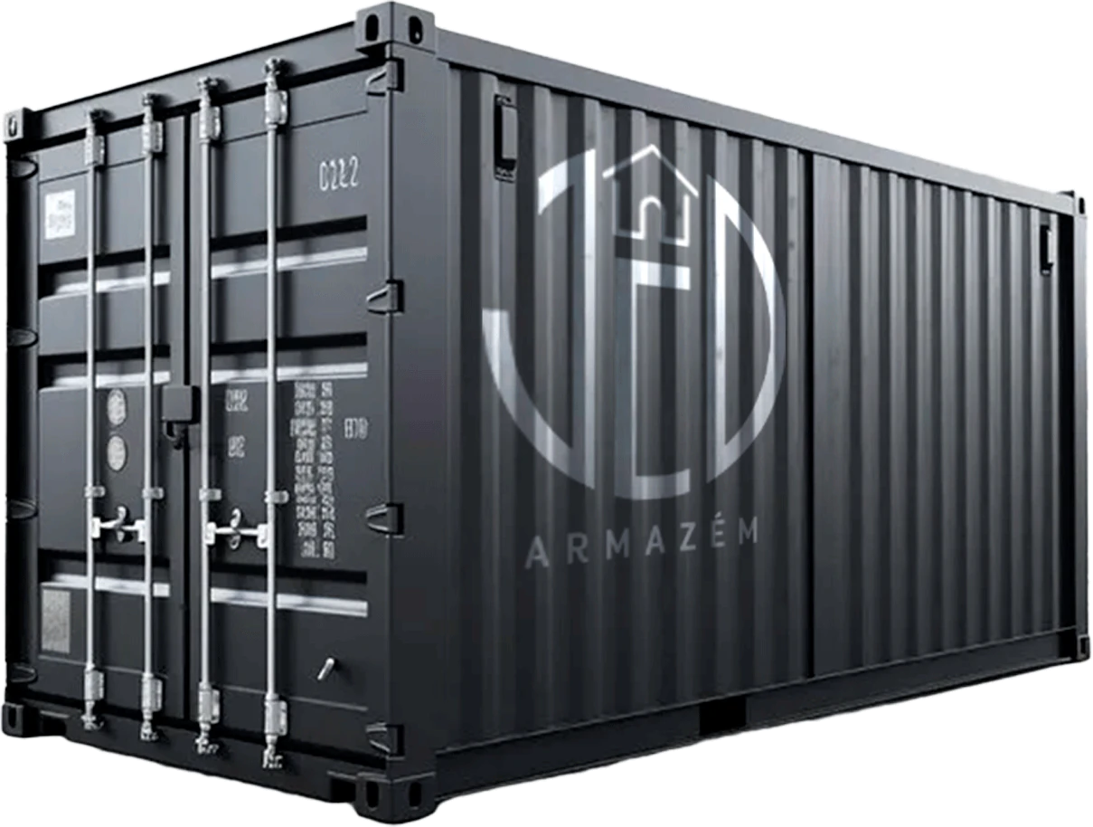 Container de obra protegido